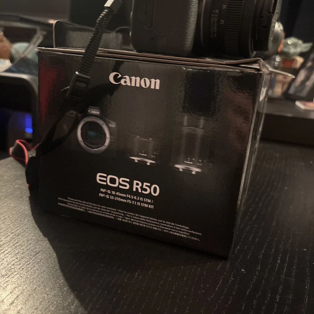 Canon EOS R50 Mirrorless Camera Kit – TOP MINT, Unused, Open Box, Complete Set
