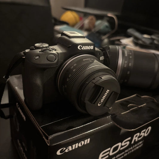 Canon EOS R50 Mirrorless Camera Kit – TOP MINT, Unused, Open Box, Complete Set