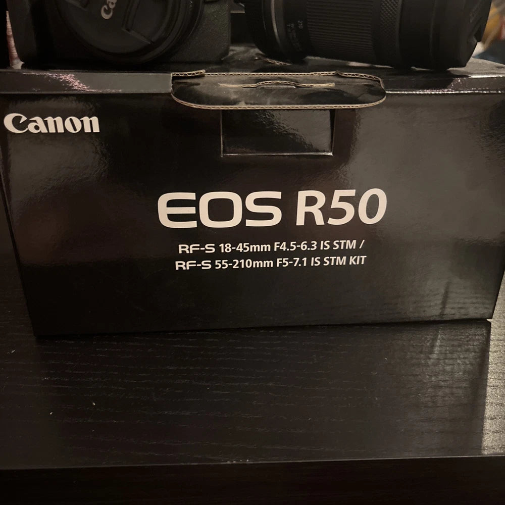 Canon EOS R50 Mirrorless Camera Kit – TOP MINT, Unused, Open Box, Complete Set